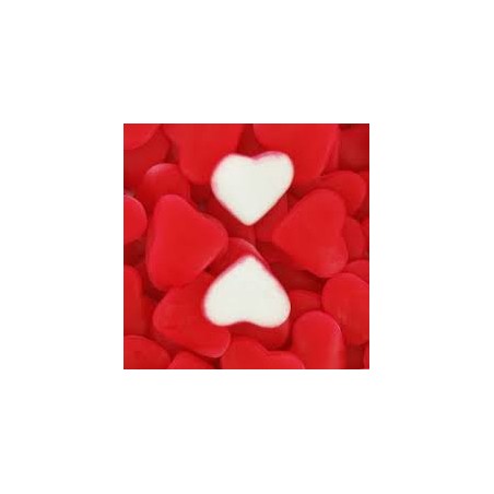 Bonbon halal au kilo - grossiste bonbons - grossiste Dulceplus Dulceplus Coeur Fraise creme lisse sachet de 1 Kg