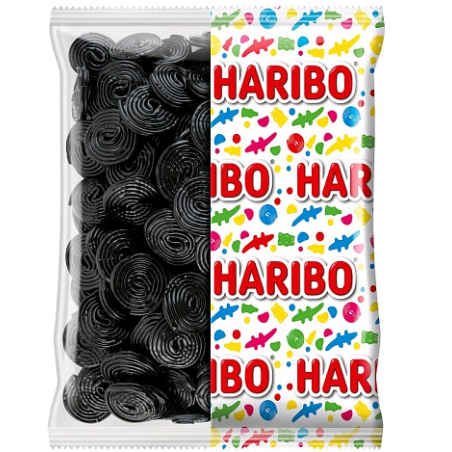 bonbon haribo - grossiste bonbons - Haribo rotella réglisse sachet de 2 Kg