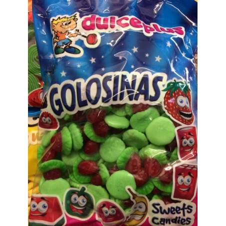 Bonbon halal au kilo - grossiste bonbons - grossiste Dulceplus Fraises brillantes Dulceplus sac de 1Kg