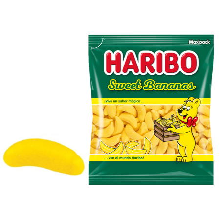 bonbon haribo - grossiste bonbons - Bonbon Haribo banane jaune 1 Kg