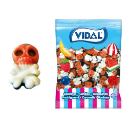 Bonbons Vidal Crâne de Pirate sac 1Kg