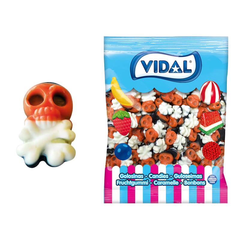 Bonbons Vidal Crâne de Pirate sac 1Kg
