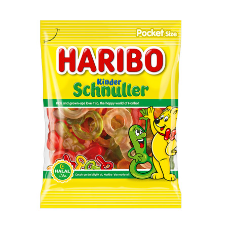 bonbon haribo - grossiste bonbons - Haribo tétines enfants halal sachet de 100g