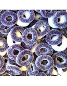 Bonbon halal au kilo - grossiste bonbons - grossiste Dulceplus Bonbon Dulceplus - anneaux fruit de la passion acide 1Kg