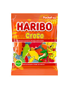 bonbon haribo - grossiste bonbons - Haribo Croco halal sachet 100g